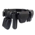 LytHarvest 8-in-1 Police Duty Belt Kit with Pouches, Law Enforcement Utility Belt Rig, Modular Security Guard Equipement, Tactical Utility Duty Belt, Basketweave (Medium)