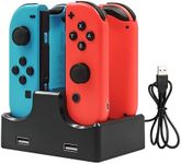 for Nintendo Switch, for Switch Dock, Charge and Store up to 4 Controllers Simultaneously. Nintendo Switch Dock, for Joycon Charger with USB Cable. 4 in 1 Charging Dock