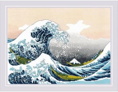 RIOLIS Counted Cross Stitch Kit 15.75"X11.75" The Great Wave Off Kanagawa (14 Count)