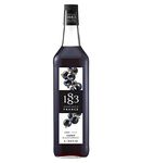 Maison Routin 1883 Blackcurrant Flavour Syrup, 1L Glass bottle, Purple