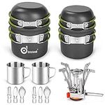 Odoland 16pcs Camping Cookware Mess