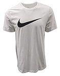 Nike Dri-FIT Men's Training T-Shirt, White (Black Logo), Large