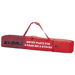 Atomic Unisex's DOUBLE SKI BAG, Red/Rio Red, NS