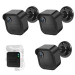 Blink Outdoor Camera Wall Mount Compatible with 3rd & 4th Gen,3 Pack Weatherproof Protective Housing,360 Degree Adjustable Mount with Blink Sync Module 2 Outlet Mount for Blink Camera System (Black)