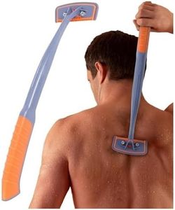 BroShaver 3.0 DIY Back & Body Hair Trimmer with 5 Blades - Wet or Dry Shaving for Men | Razor with Split Handle and Ergonomic Handle