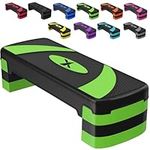 Xn8 Adjustable Stepper Step Block Cardiovascular Fitness Aerobic Exercise Gym Yoga (Green)