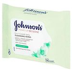 JOHNSON'S Face Care Make-up Be Gone Clear Skin Wipes, Pack of 1 x 25