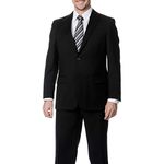 Palm Beach Men's Bishop Suit Separate Jacket, Black, 46 Regular