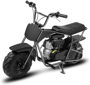 Dirt Bike Pocket Bike Kinder 105CC 4-Takt benzinbetriebenes Off Road Mini Dirt Bike Pit Bike mit Automatikgetriebe und Seilzugstarter DIY-Aufkleber Bike ab 13 Jahre (Schwarz)