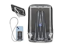 SLINGER Retractable Phone Lanyard, Wallet, Kickstand, Wireless Charging Compatible, MagSafe, Crossbody, Anti-Theft/Drop/Loss, Fits All Major Smartphones (iPhone/Samsung/Google), CASE NOT Included