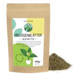 Lemon Balm Tea 125g 4.4 oz by Alpi Nature, Dried Lemon Balm Plant, Lemon Balm Tea Loose, Loose Leaf Tea, Lemon Balm Leaves Cut for Preparation of Lemon Balm Tea and Melissa Tea