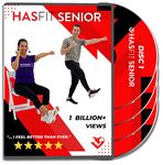 HASfit Exercises for Seniors DVD - 4 Discs - 16 Senior Workouts for Balance, Weight Loss, Flexibility, Cardio, Strength, Yoga Fitness, Seated Chair Exercise For Beginners, Elderly - 3 Programs