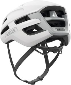 ABUS PowerDome Road Bike Helmet, Lightweight, Aerodynamic, White, L