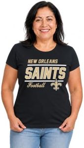 Saints Women's NFL Gameday T-Shirt - Black, Small