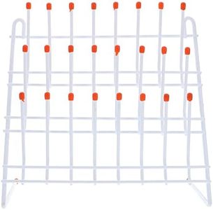 Laboratory Draining Rack- Metal Lab Glassware Drying Rack, Glassware Beaker Drying Holder, Tube Cleaning Frame Equipment for Education Lab (24 Pegs)