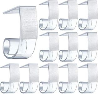 Boao 25 Pieces Table Skirting Clips SMC Model Plastic Tablecloth Clips for Table 1.5-2 Inch with Hook and Loop for Meeting Party Indoor Outdoor Events