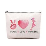 Running Gifts Running Bag for Women Travel Pouch, Running Lovers Gifts for Coach Women, Christmas Birthday Gifts for Running Gym Sport Runner Marathon Lover