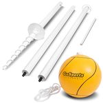 GoSports Tetherball Game Set, Complete Tetherball Setup with Ball, Rope and Pole - Great for Backyard Fun