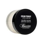 Baxter of California Cream Pomade for Men - Light Hold & Natural Finish, Unscented Hair Styling Cream for Wavy/Curly Hair, Smooths & Refines, 2 oz for All Hair Types