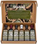 Viva Oliva Six 60ml (2oz) Variety Gift Set - Premium Flavored Extra Virgin Olive Oils (Tuscan Herb, Basil, Mushroom & Sage) and All Natural Balsamic Vinegars (18 Year Traditional, Grapefruit, Black Mission Fig)