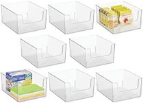 mDesign Modern Plastic Open Front D