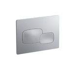 KOHLER PEBBLE Mechanical Dual-flush Faceplate in Polished Chrome color compatible with Kohler Mechanical in-wall tank or cistern tank