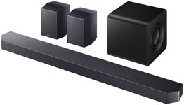 Samsung Q-Series Sound Bar HW 930F with Wireless Subwoofer&Rear Speakers, 9.1.4 Channel Dolby Atmos, DTS:X Surround Sound, Adaptive Sound, HDMI eARC & Bluetooth, Home Theater Soundbar for TV