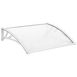 Yaheetech Front Door Canopy Outdoor Awning, Window Garden Canopy Patio Porch Awning, Rain Shelter Cover, 100 x 80 cm