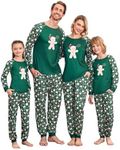 Ekouaer Family Pajamas Matching Sets Christmas Pajamas Set Crewneck Top and Jogger Pants Kids Sleepwear,PAT3,10-11 Years