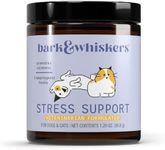 Bark & Whiskers Stress Support for Dogs & Cats, 1.29 Oz. (36.8 g), 5 Adaptogenic Herbs, Promotes Calmness, Veterinarian Formulated, Non-GMO, Dr. Mercola