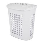 Sterilite 12218004 2.3 Bushel/81 Liter LiftTop Laundry Hamper, White, 4-Pack