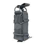 EXCELLENT ELITE SPANKER Open Top Single Pistol Mag Pouch Flashlight Holder Magazine for Glock19 M1911 Magazines (Grey)