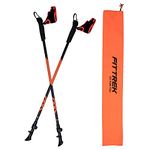 FitTrek Nordic Walking Poles - Lightweight Aluminum 7075 Walking Sticks or Hiking Sticks - Hiking Poles with Quick Lock System for Men - Women