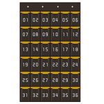 Hanging Numbered Pocket Charts Classroom Wall Cell Phone Holder Organiser Wall Storage Bag