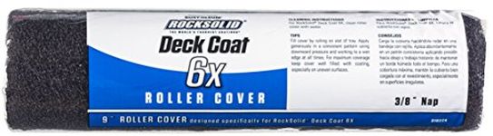 Rustoleum 318224 RockSolid Deck Coat 6X Roller Cover, plain, 3/8 in.