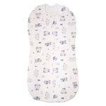 SMILE BABY Zipper Swaddle Sleeping Sack/Pod/Blankets/Wrap/Bag New Born Baby for 0-3 Months (Pack of 1) (Aeroplane Design) (Fox Bear)