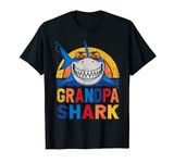 Grandpa Shark Retro Pajamas Father Day Grandpa Shark T-Shirt