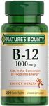 Nature's Bounty Vitamin B12, Supports Energy Metabolism, Tablets, 1000mcg, 200 Ct