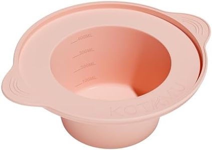 KOTAMU Foldable Silicone Wax Warmer Liner, Wax Warmer Replacement Pot, Easy to Clean Silicone Bowl for 16oz Waxing Kit and Wax Melt Warmer, Silicone Wax Pot Liner for Hard Wax Beads and Sugar Wax