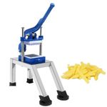 RAWAT IMPEX French Fries Cutter 10x10mm | Heavy Duty Finger Chips Maker with Long Handle, Stainless Steel Blades & Anti-Skid Feet | Manual Potato Slicer for Home, Hotels & Restaurants (Random Color)