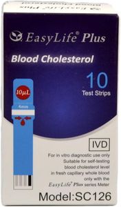 EasyLife Cholesterol Test Strips – 10 Pieces Vial