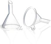 Bettli Small Clear Plastic Mini Funnels for Bottle Filling Perfumes Essential Oils Science Laboratory Chemicals Arts and Crafts Supplies 6pcs