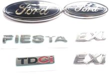 VDBB CAR Badge Emblem Monogram Logo Decals wrap Sticker Symbol 3D Compatible with FIESTA KIT3
