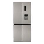 Willow WSBES4MDX 415L Total No Frost American Style Fridge Freezer with Adjustable Thermostat, Water Dispenser, Mark-Proof Finish, 2 Years Warranty - Stainless Steel
