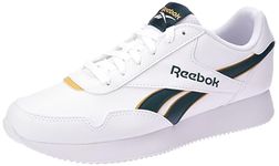 Reebok Unisex Jogger LITE Running Shoes, White/COLLEGIATEGRN/FIERCEGLD, 5 UK