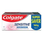Colgate Sensitive Everyday Protection Toothpaste, Combo Pack Of 160g (80g X 2), Specifically Developed For Sensitive Teeth & Healthy Gums, Colgate Tooth paste For Prevention Of Cavities & Plaque