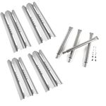 BBQ Future Grill Part for Broil King 9215-54 9221-64 9215-54, Heat Plate and Grill Burner Replacement Parts for Broil King Baron 420 320 440 490 540, Stainless Steel Heat Shield & Grill Burner, 4 Set