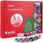 Eastsign Tea K Cups for Keurig, 48 Count Tea Variety Pack with 12 Flavors, Keurig Tea & Coffee Pods Include Various Herbal Tea and Coffee, English Breakfast Tea Green Tea