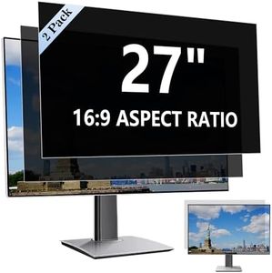 GHY Computer Privacy Screen 27 Inch for Aspect Ratio 16:9 Monitors, Computer Screen Privacy Shield and Anti Glare Screen (W x H) 23 9/16 x 13 1/4