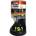 Scan SCAPPEEP250 Ear Plug Dispenser With 250 Pairs SNR38 Rated, Yellow